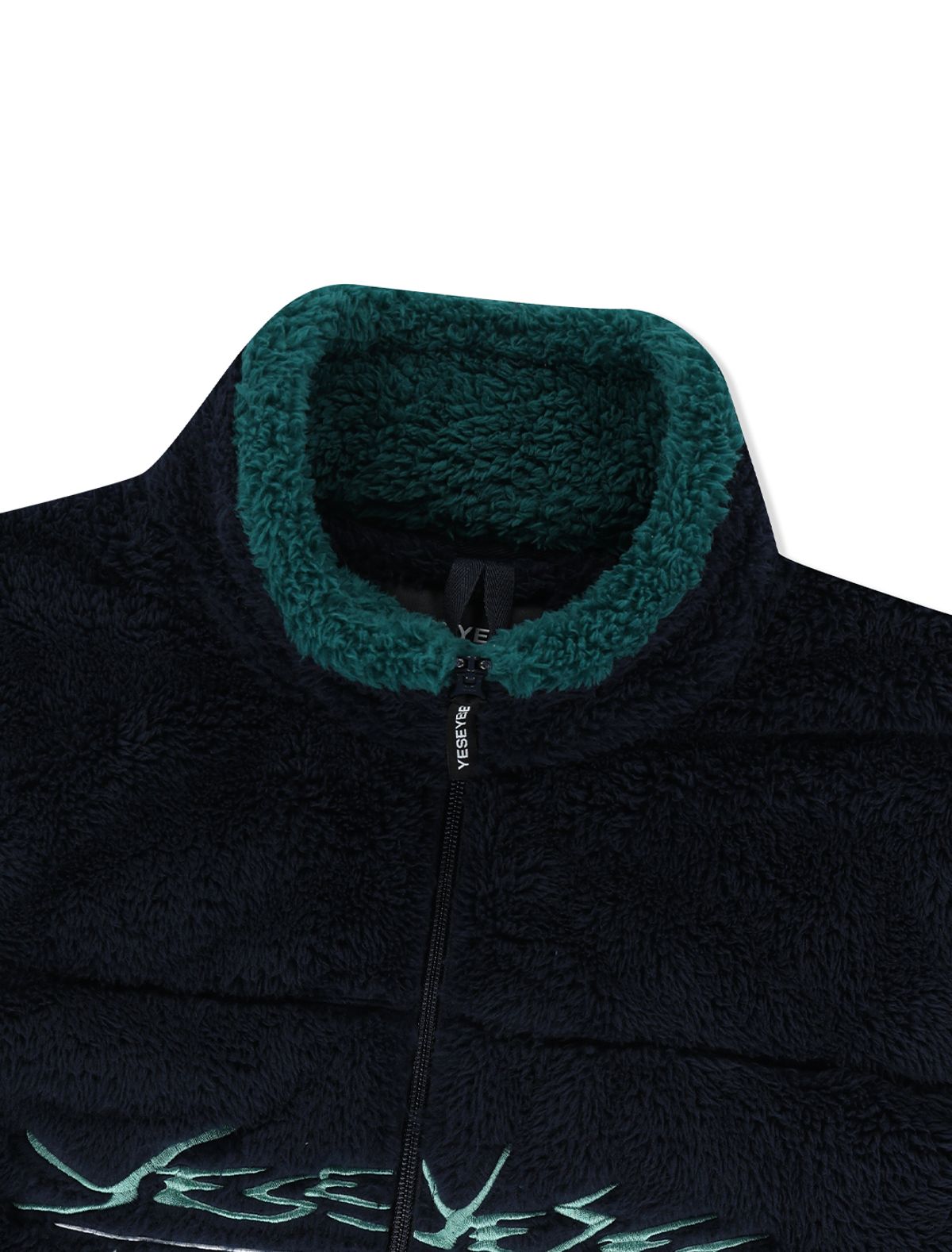 예스아이씨(YESEYESEE) Y.E.S Full Zip Fleece Vest Navy