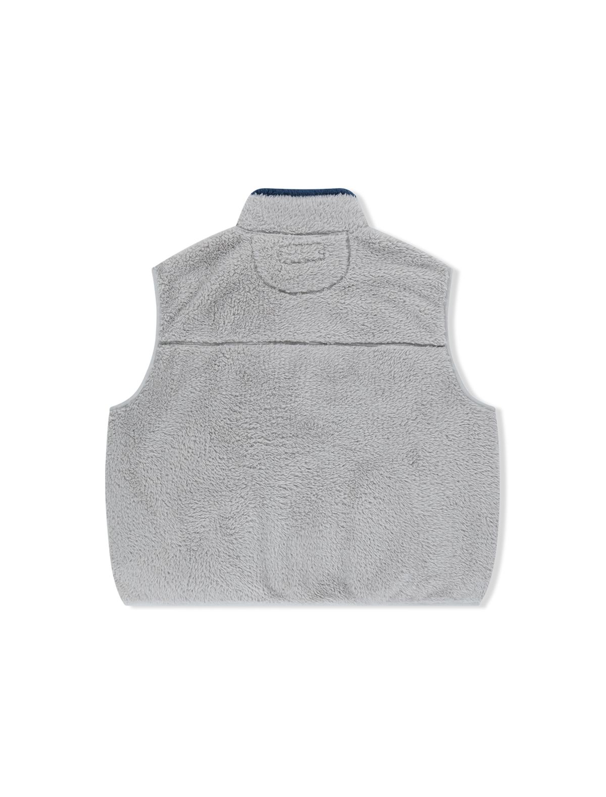 예스아이씨(YESEYESEE) Y.E.S Full Zip Fleece Vest Grey