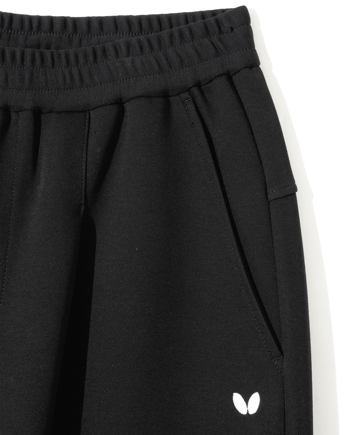 버터플라이 스포츠웨어(BUTTERFLY SPORTSWEAR) 오리지널 로고 투 턱 스웻팬츠 블랙