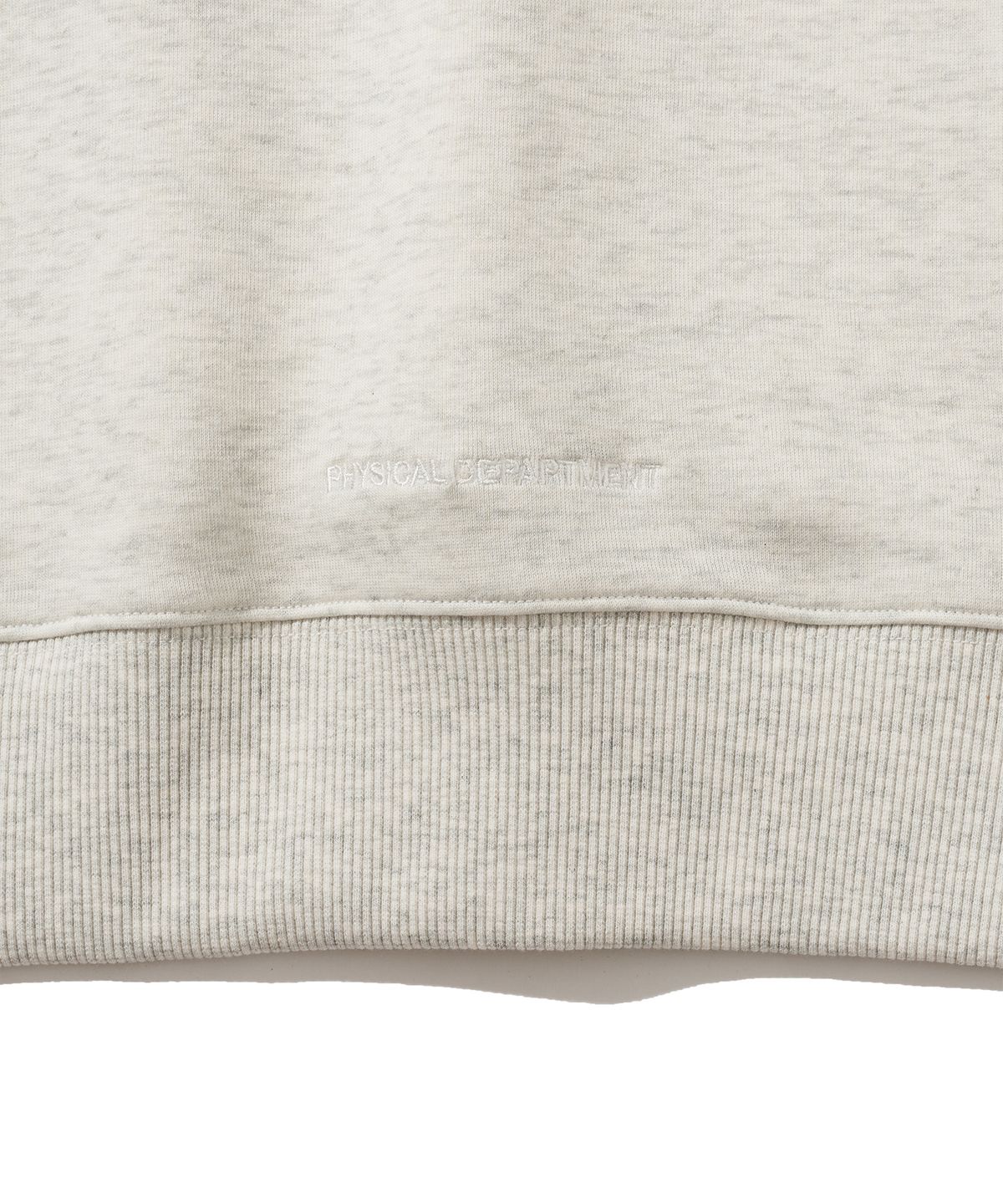 버터플라이 스포츠웨어(BUTTERFLY SPORTSWEAR) 오리지널 자수 로고 스웻셔츠 오트밀