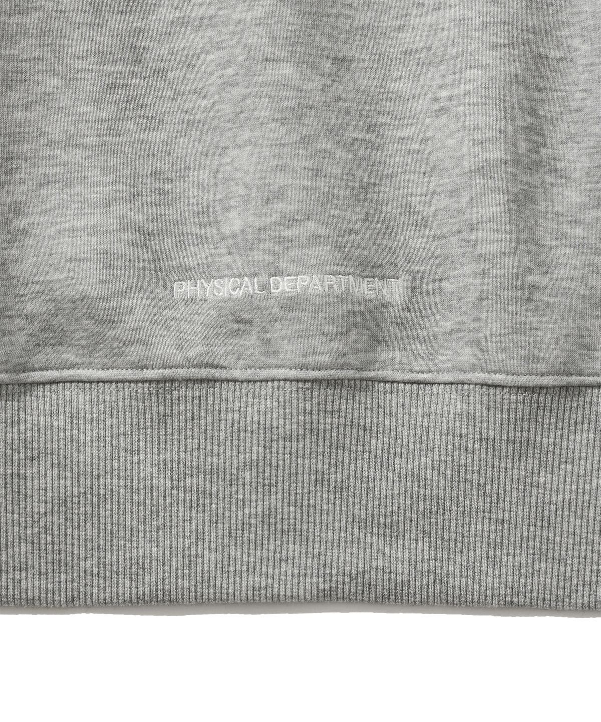 버터플라이 스포츠웨어(BUTTERFLY SPORTSWEAR) 오리지널 자수 로고 스웻셔츠 그레이