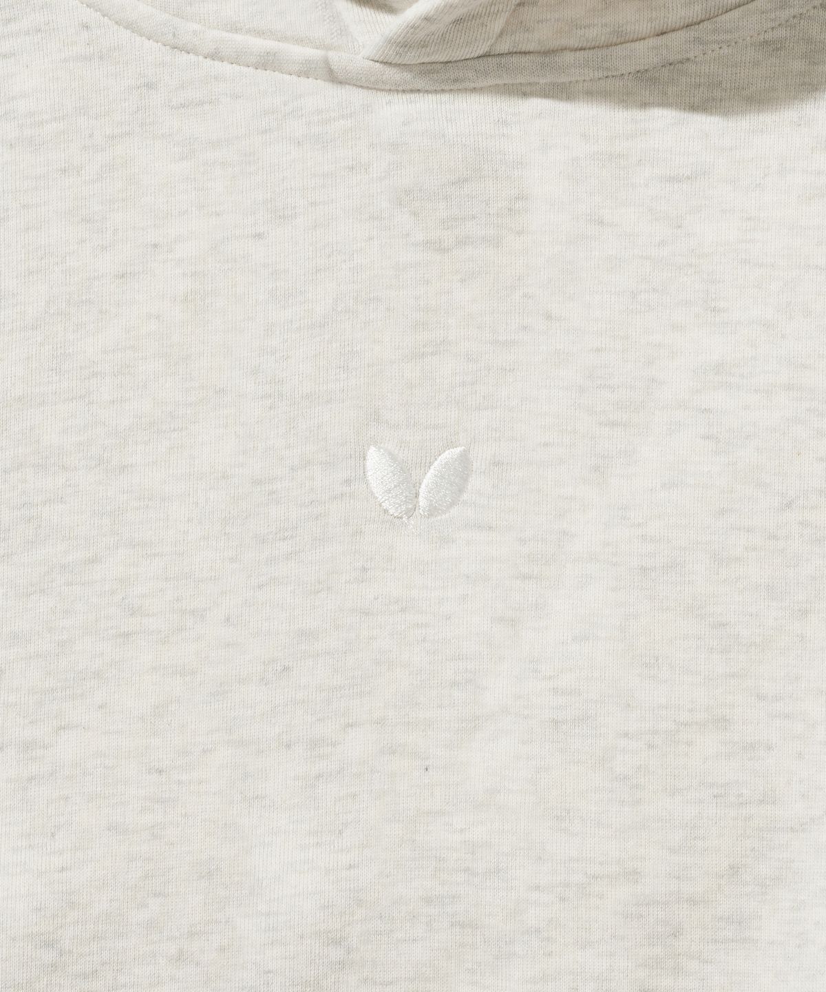 버터플라이 스포츠웨어(BUTTERFLY SPORTSWEAR) 오리지널 자수 로고 후드티 오트밀