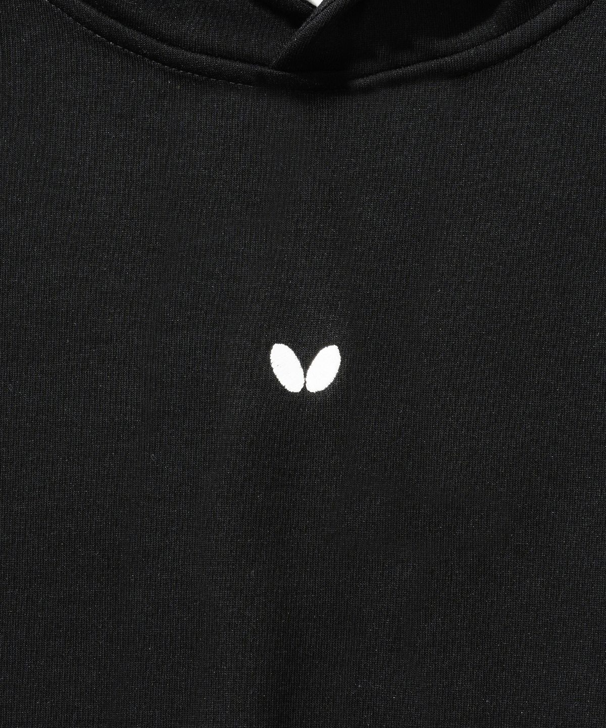 버터플라이 스포츠웨어(BUTTERFLY SPORTSWEAR) 오리지널 자수 로고 후드티 블랙