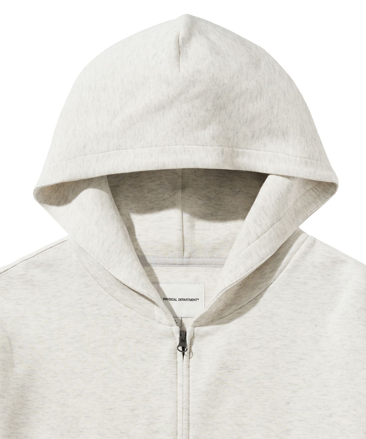 버터플라이 스포츠웨어(BUTTERFLY SPORTSWEAR) 오리지널 자수 로고 2WAY 후드집업 오트밀