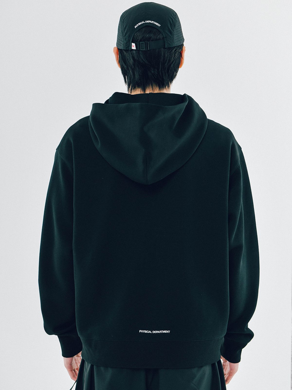 버터플라이 스포츠웨어(BUTTERFLY SPORTSWEAR) 오리지널 자수 로고 2WAY 후드집업 블랙