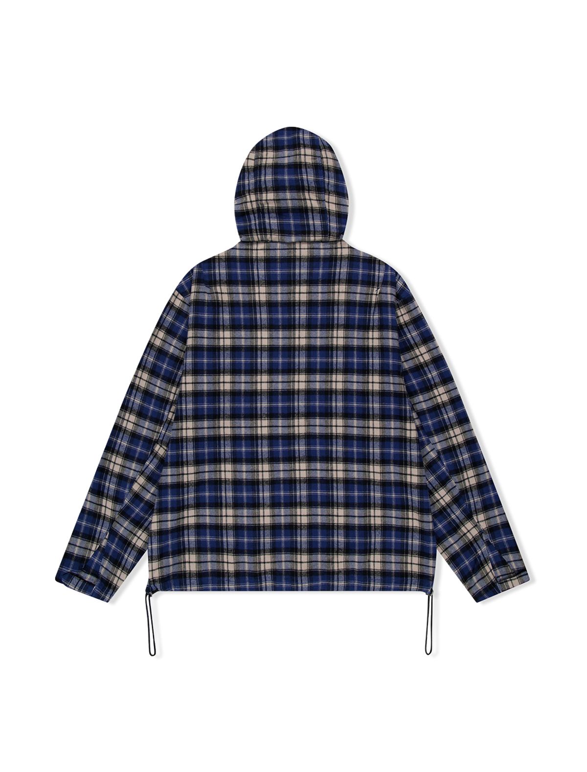 예스아이씨(YESEYESEE) Plaid Wing Jacket Blue