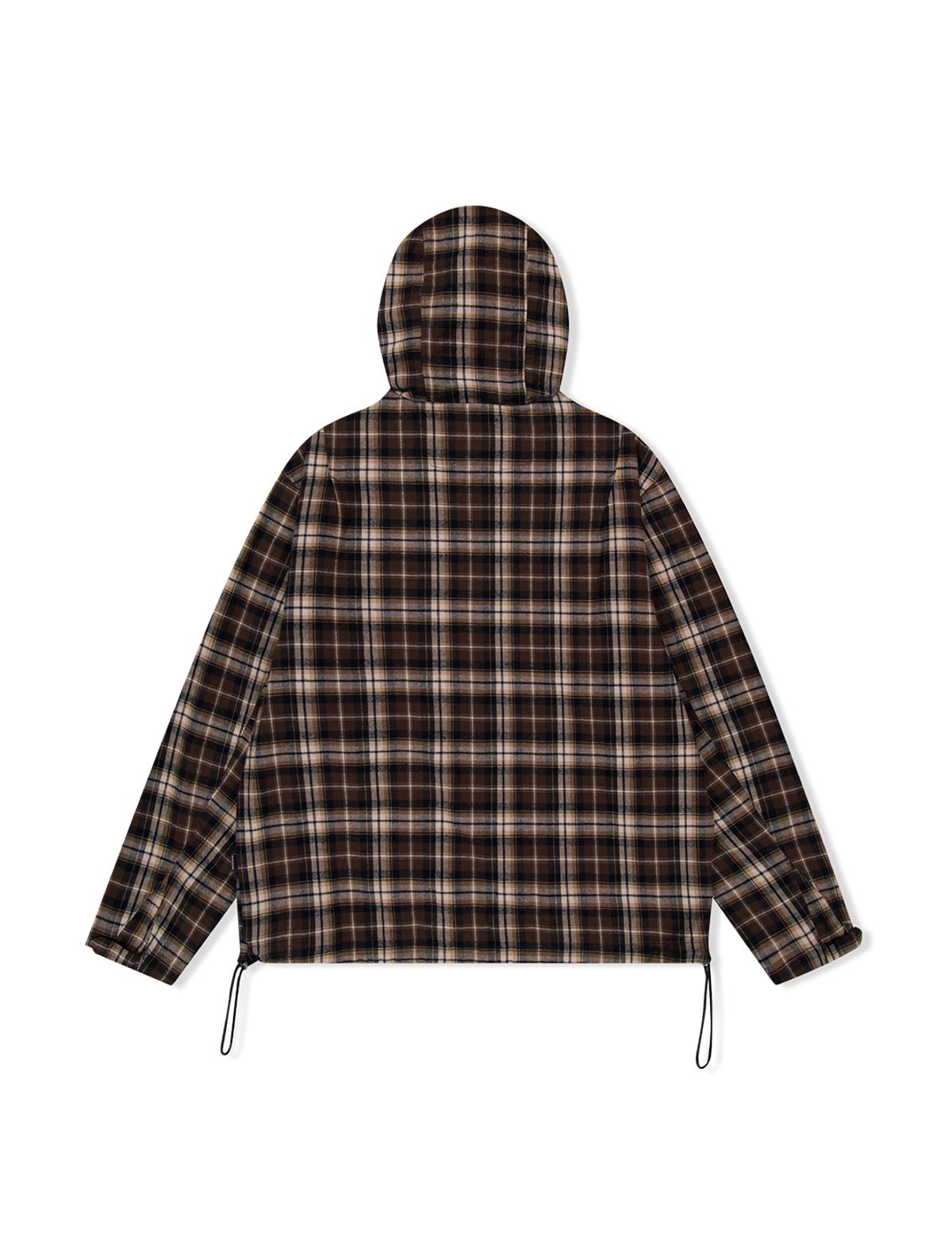 예스아이씨(YESEYESEE) Plaid Wing Jacket Brown