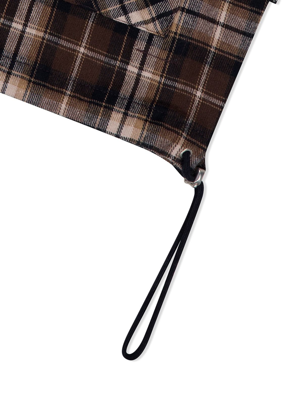예스아이씨(YESEYESEE) Plaid Wing Jacket Brown