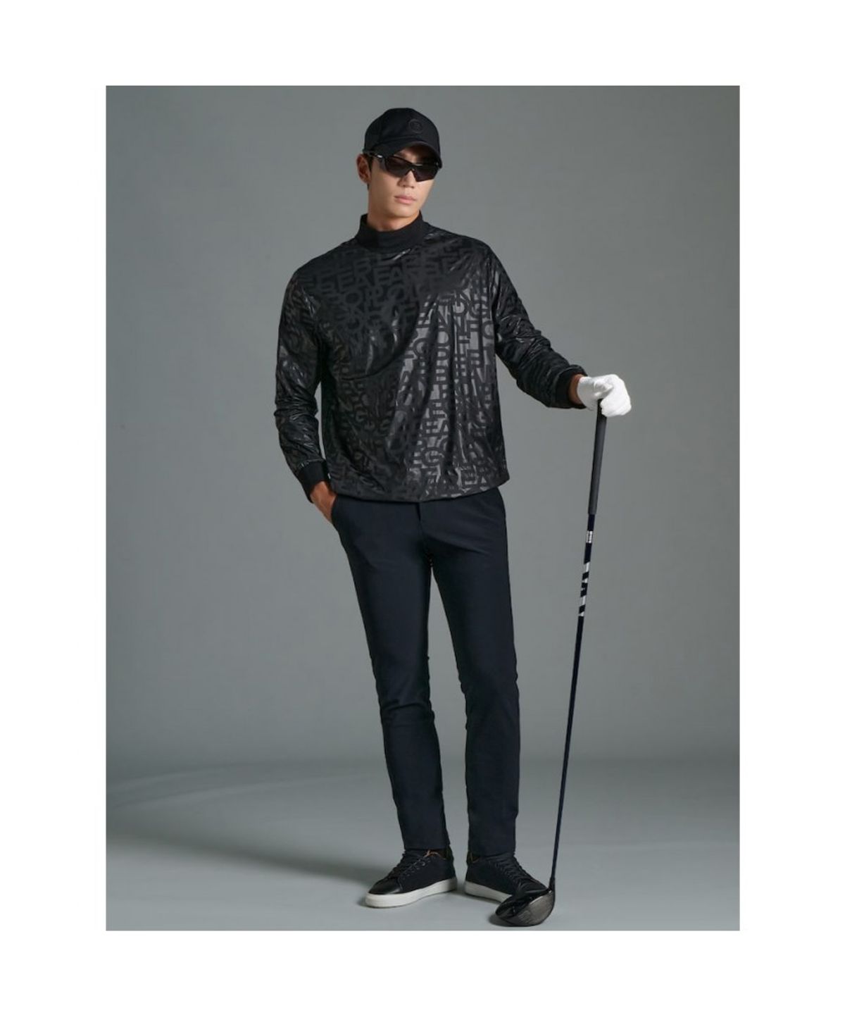 빈폴골프(BEANPOLE GOLF) 남성 윈드 프루프 티셔츠 - 블랙