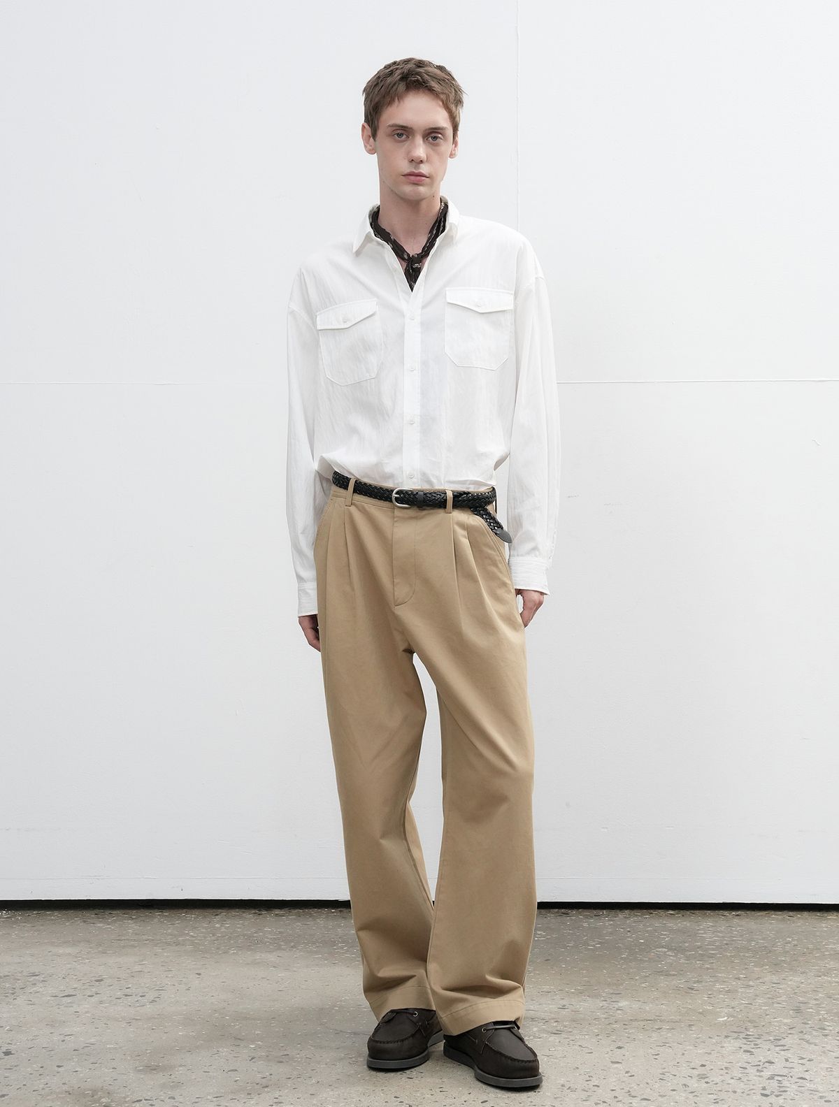 제너럴아이디어(GENERALIDEA) MAN 빈티지 포켓 셔츠 [OFF WHITE] / SBE3M03002