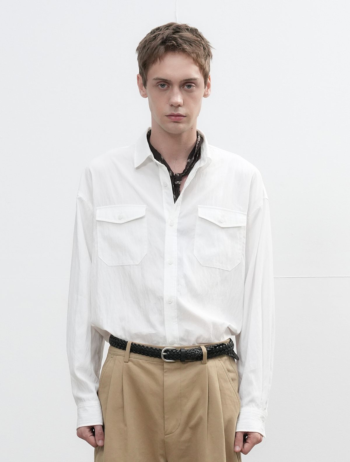 제너럴아이디어(GENERALIDEA) MAN 빈티지 포켓 셔츠 [OFF WHITE] / SBE3M03002