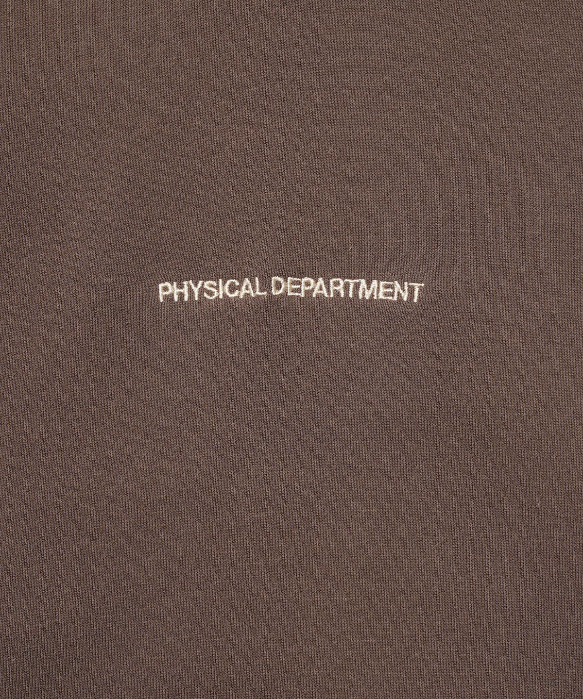 피지컬 디파트먼트(PHYSICAL DEPARTMENT) P-Dept 오리지널 로고 필드 후드 브라운