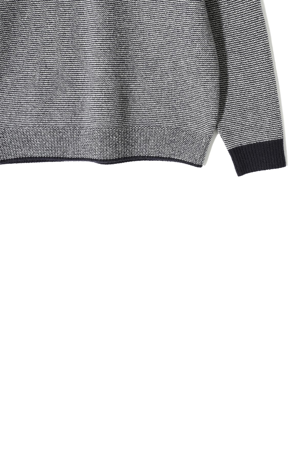 홀리선(HORLISUN) Earnest Border Crewneck Knit Navy