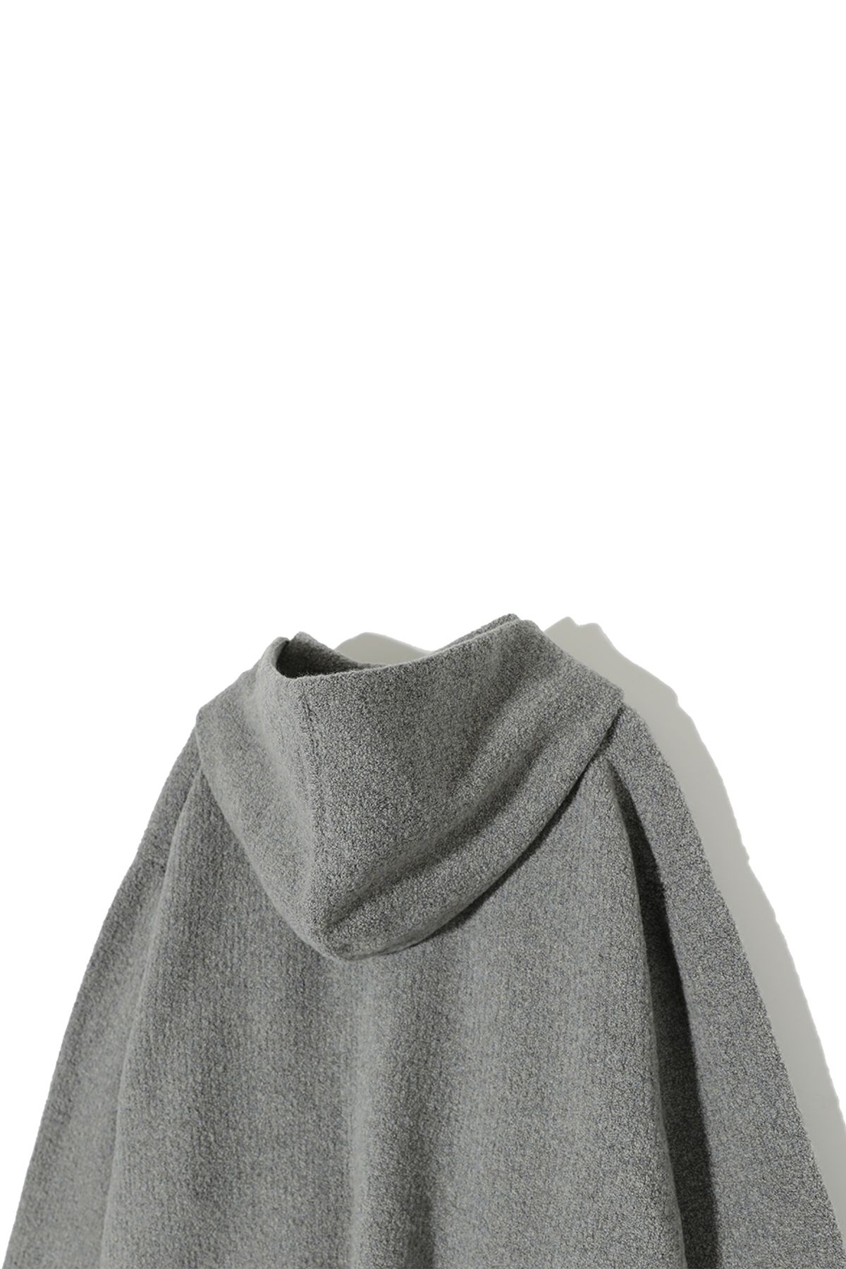 홀리선(HORLISUN) Acorn Boucle Hood Knit Cardigan Multi Gray