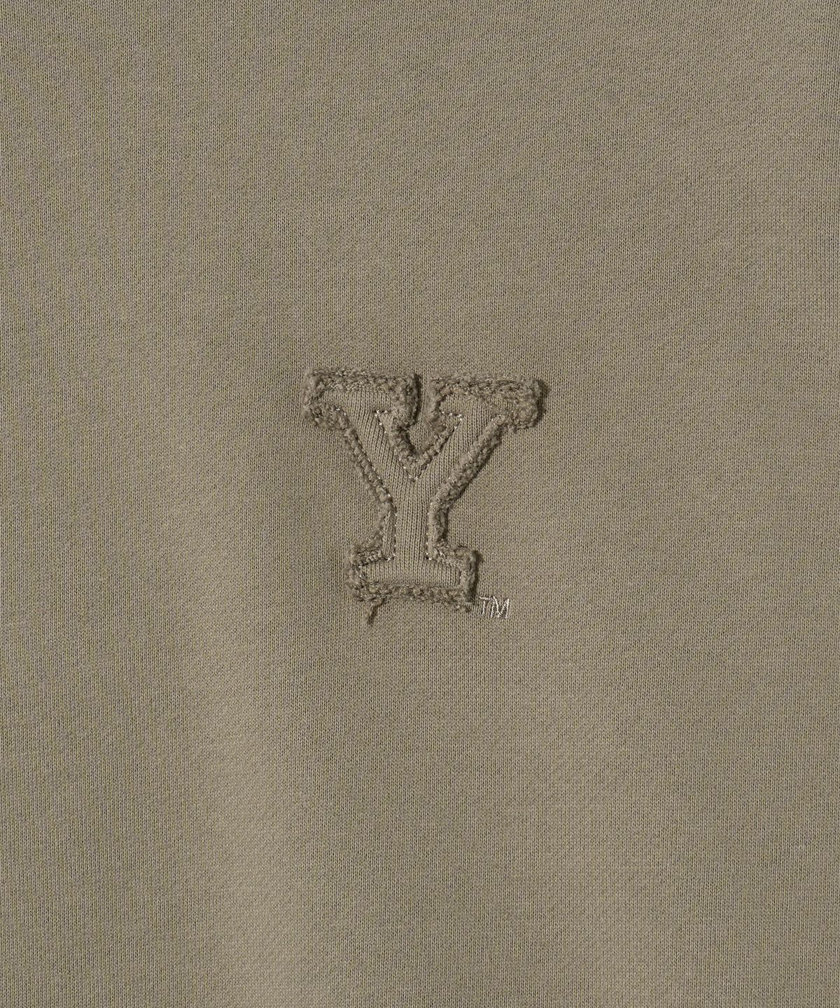 예일(YALE) Y로고 아플리케 스웨트셔츠 카키