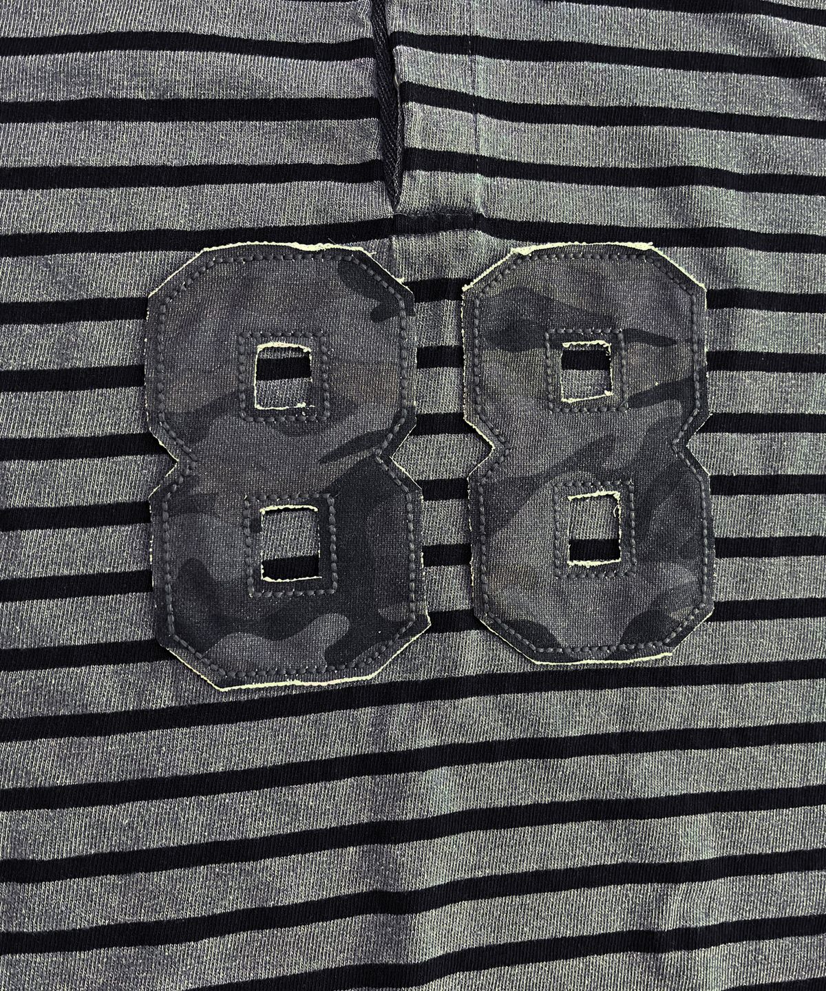 스케이터락(SK8ER ROCK) Pigment 88 Stripe Rugby Shirt ((charcoal*black))