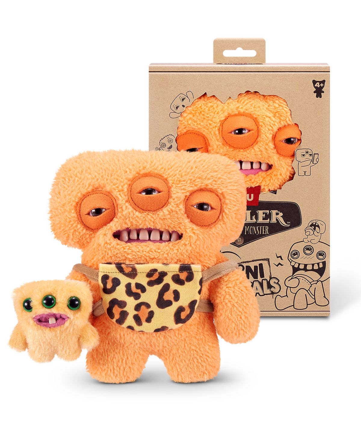 퍼글러(FUGGLER) [세트] 라스칼 퍼글러(우가부가 핑크 롱 파일+스퀴지 브라운 롱 파일+에일리언 오렌지 테디)