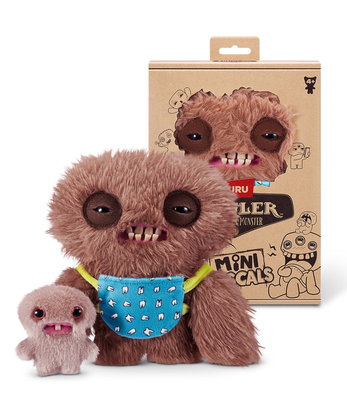 퍼글러(FUGGLER) [세트] 라스칼 퍼글러(우가부가 핑크 롱 파일+스퀴지 브라운 롱 파일+에일리언 오렌지 테디)