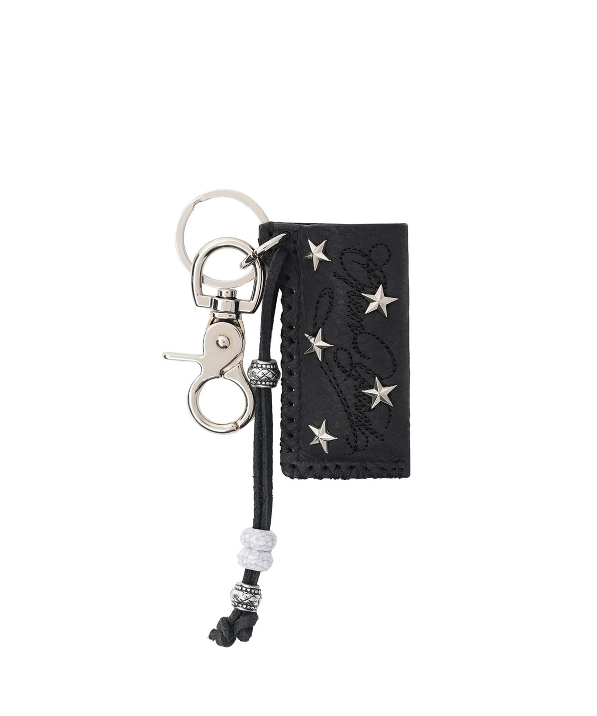 오픈야드(오와이)(OPENYARD(OY)) STAR STUD LIGHTER CASE KEYRING - BLACK