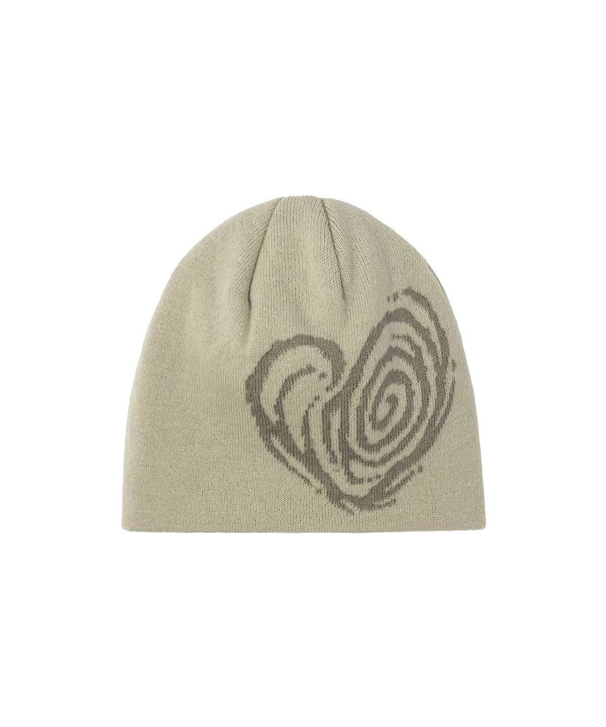 오픈야드(오와이)(OPENYARD(OY)) SWIRL HEART BEANIE - BEIGE