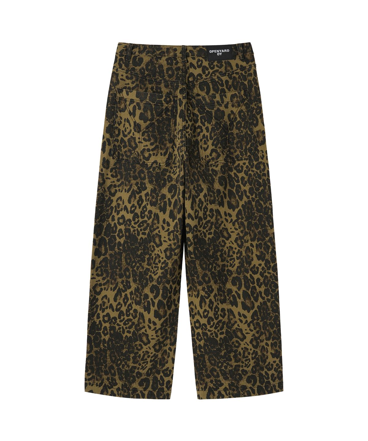 오픈야드(오와이)(OPENYARD(OY)) LEOPARD WIDE VOLUME PANTS