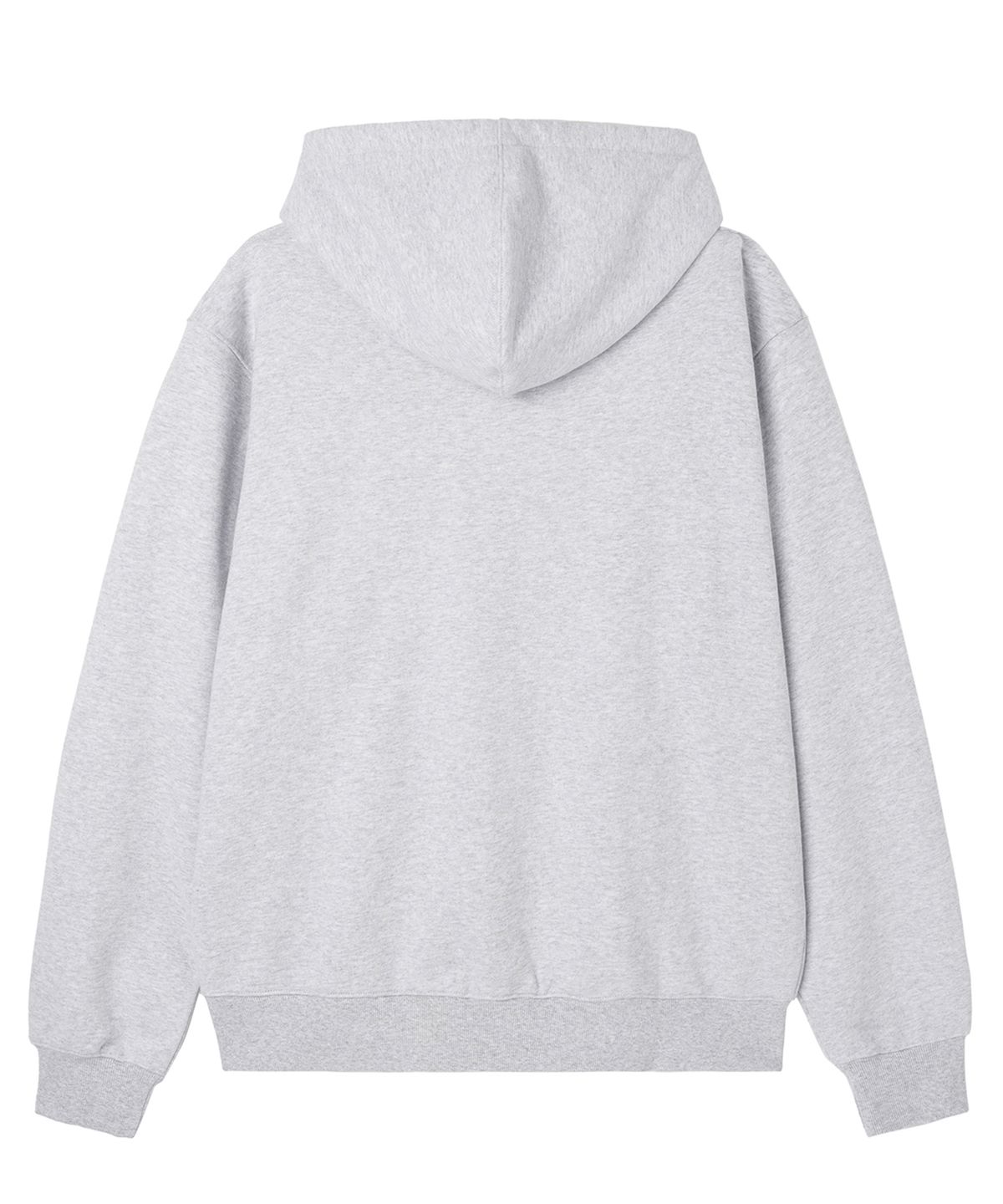 오픈야드(오와이)(OPENYARD(OY)) LOGO PATCH HOODIE ZIP UP - MID MELANGE