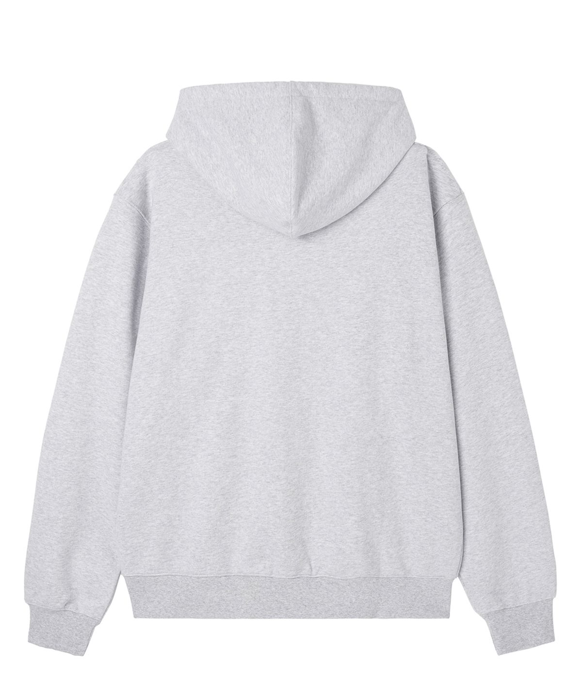 오픈야드(오와이)(OPENYARD(OY)) LOGO PATCH HOODIE ZIP UP - MID MELANGE