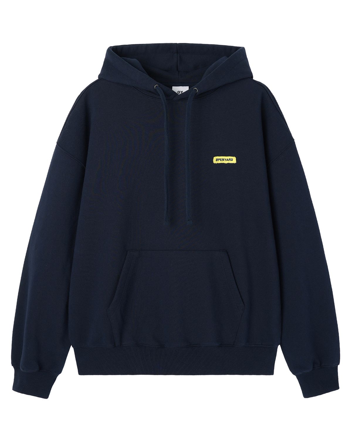 오픈야드(오와이)(OPENYARD(OY)) CUTOUT PATCH HOODIE - NAVY