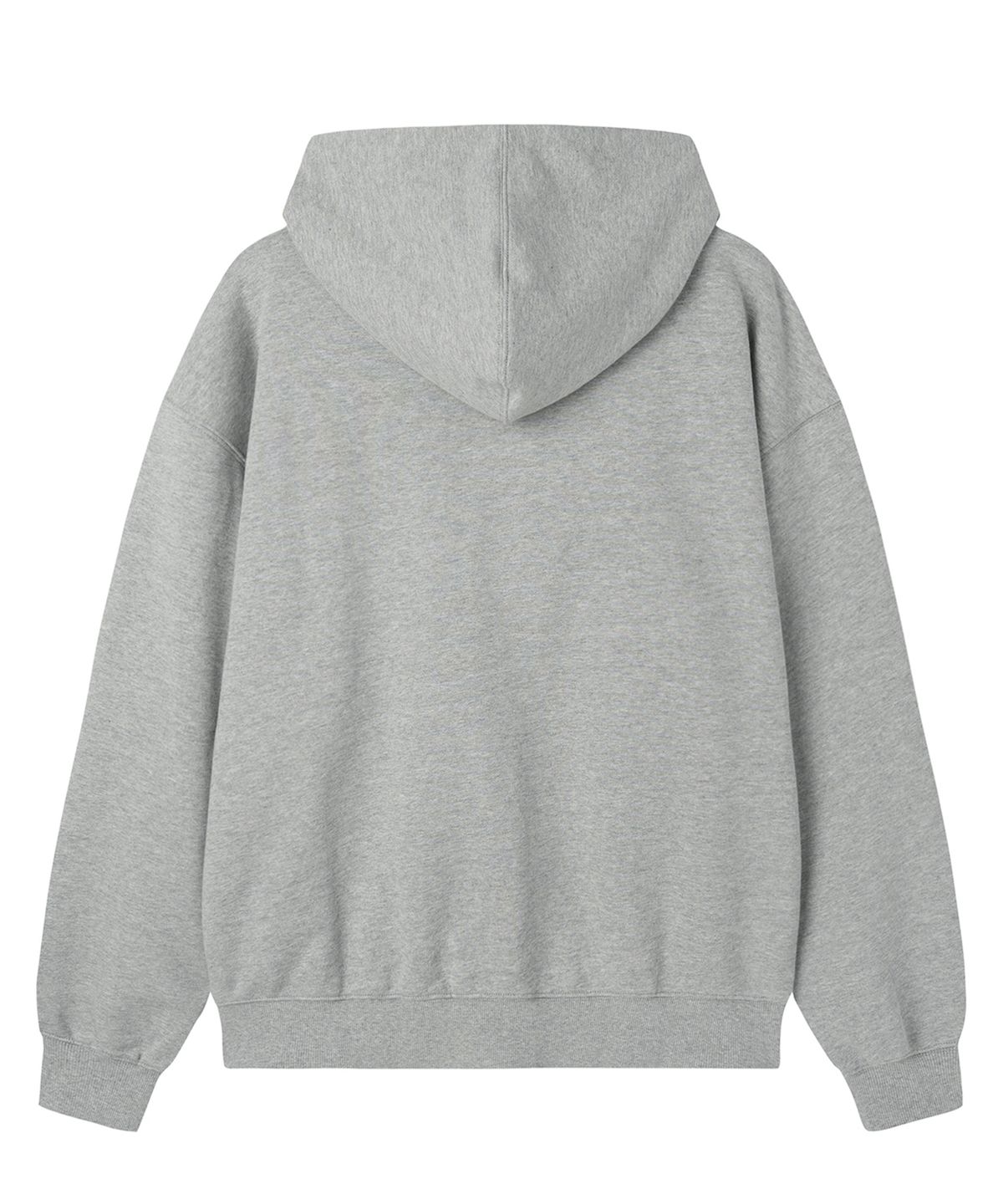 오픈야드(오와이)(OPENYARD(OY)) FLANNEL CHECK LOGO HOODIE ZIP UP - MID GREY