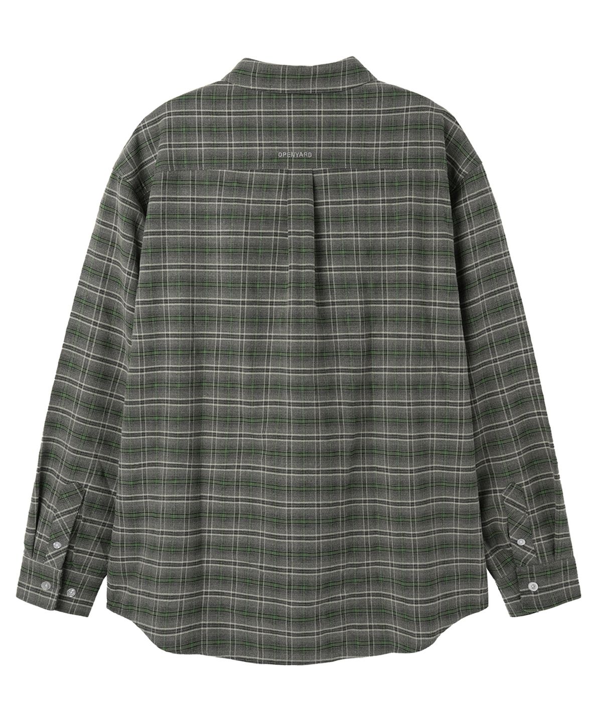 오픈야드(오와이)(OPENYARD(OY)) HEAVY CHECK SHIRT - GREY
