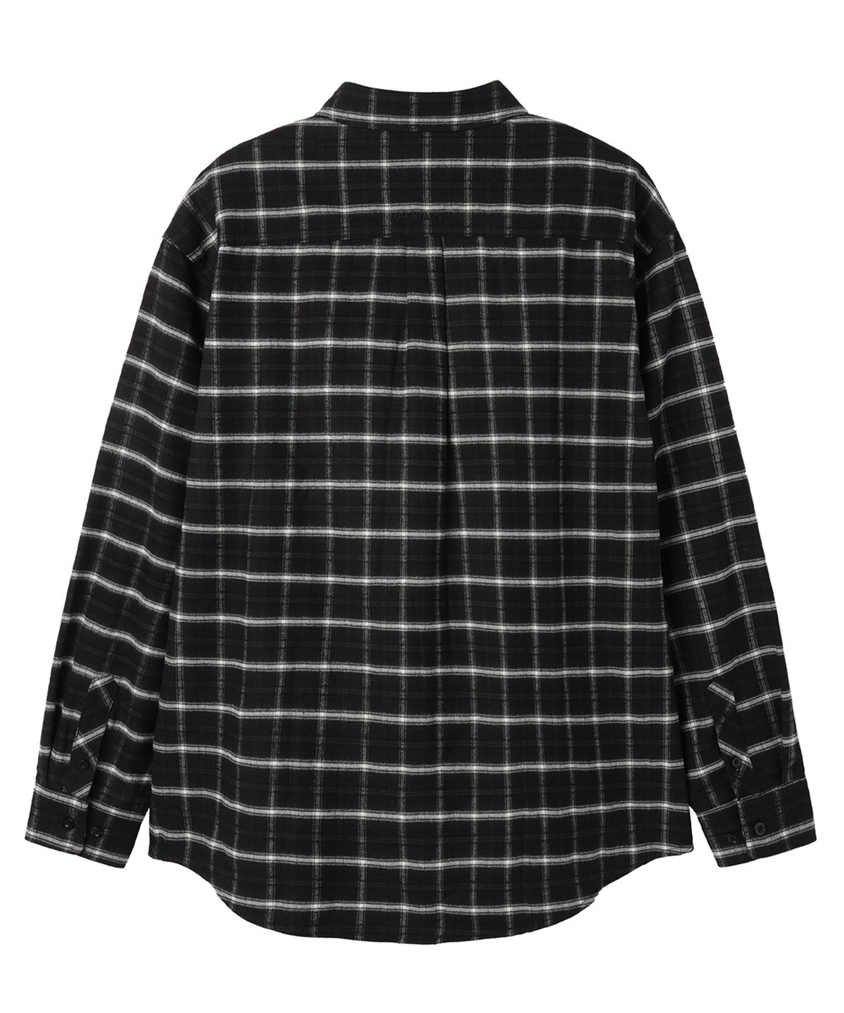 오픈야드(오와이)(OPENYARD(OY)) HEAVY CHECK SHIRT - BLACK