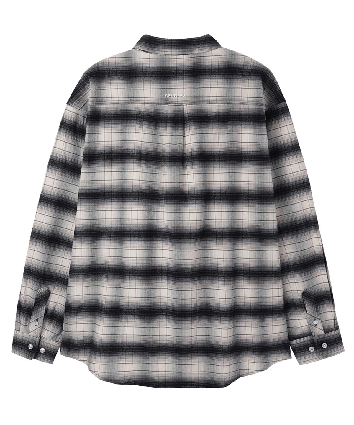 오픈야드(오와이)(OPENYARD(OY)) SHADE CHECK SHIRT - BLACK