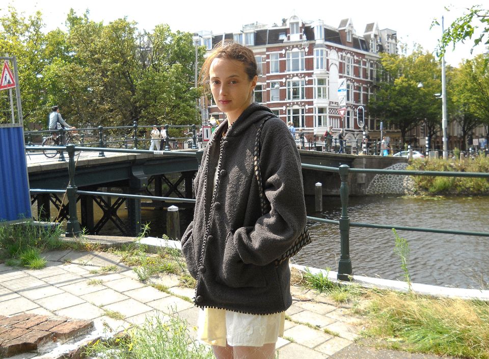 MUSINSA公式 | PESTO フードパーカー付きブークレカーディガン ダーク