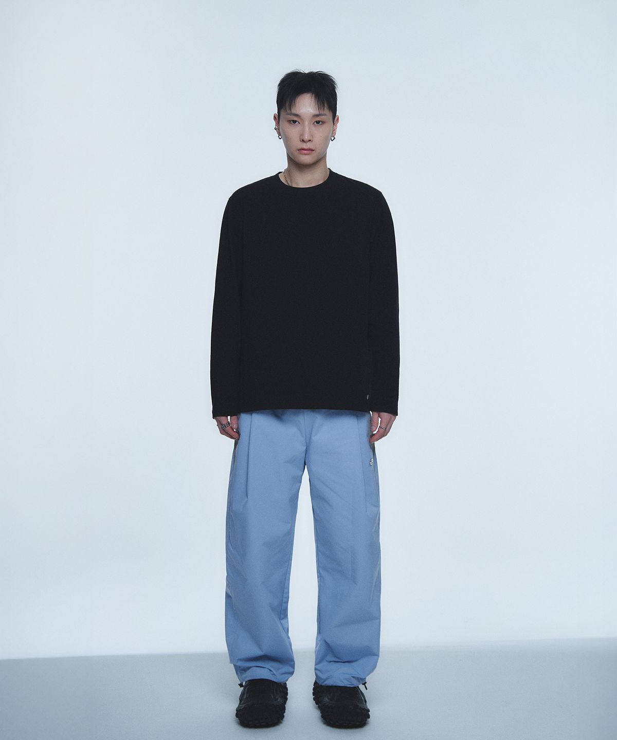 현피트(HYUNFIT) BASIC LAYERED UNDERSHIRT-[BLACK]