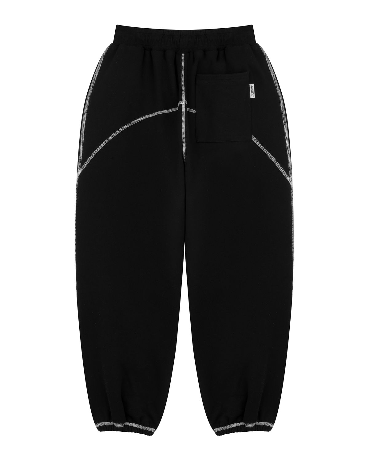 현피트(HYUNFIT) COVERSTITCH LINE SWEATPANTS-[BLACK]