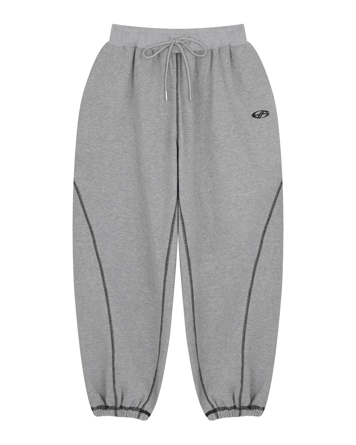 현피트(HYUNFIT) COVERSTITCH LINE SWEATPANTS-[GRAY]