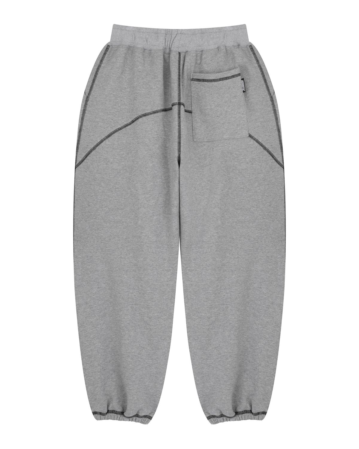현피트(HYUNFIT) COVERSTITCH LINE SWEATPANTS-[GRAY]