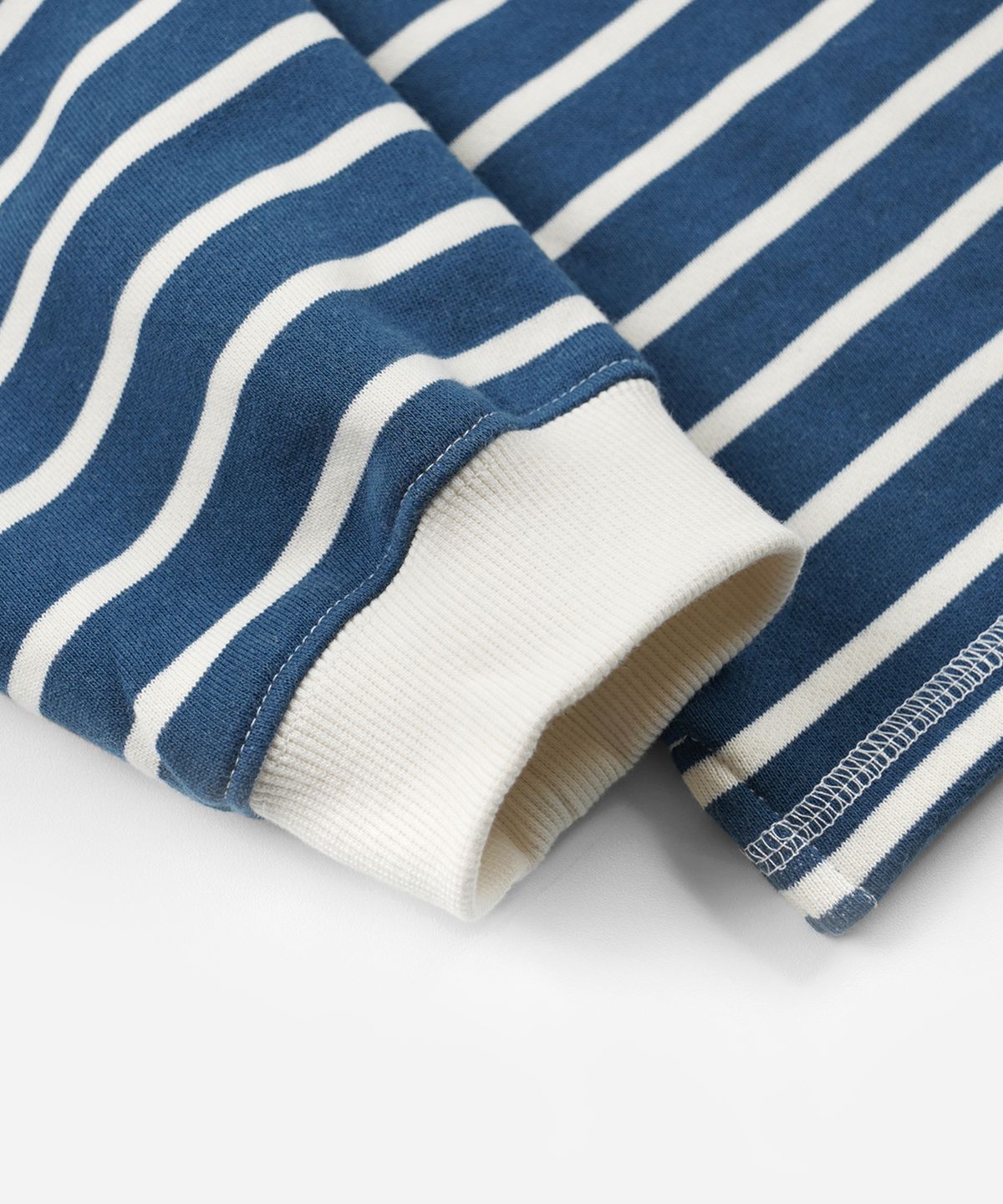 프리즘웍스(FRIZMWORKS) LOOP PATCH STRIPE TEE _ BLUE