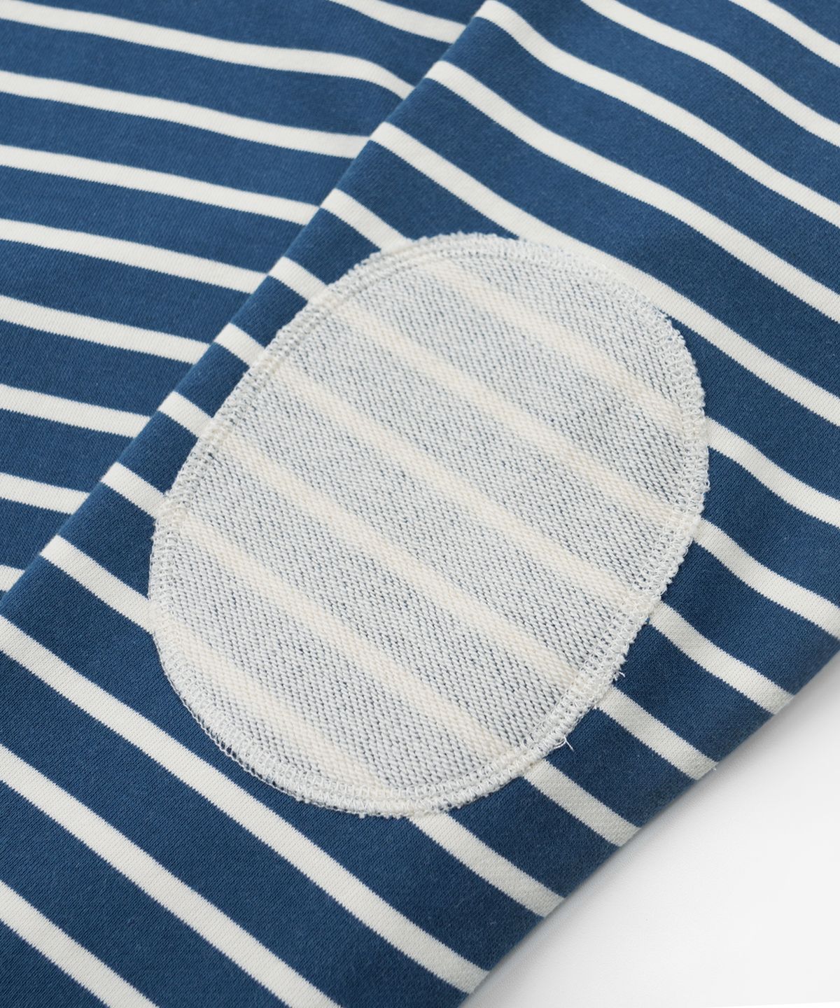 프리즘웍스(FRIZMWORKS) LOOP PATCH STRIPE TEE _ BLUE