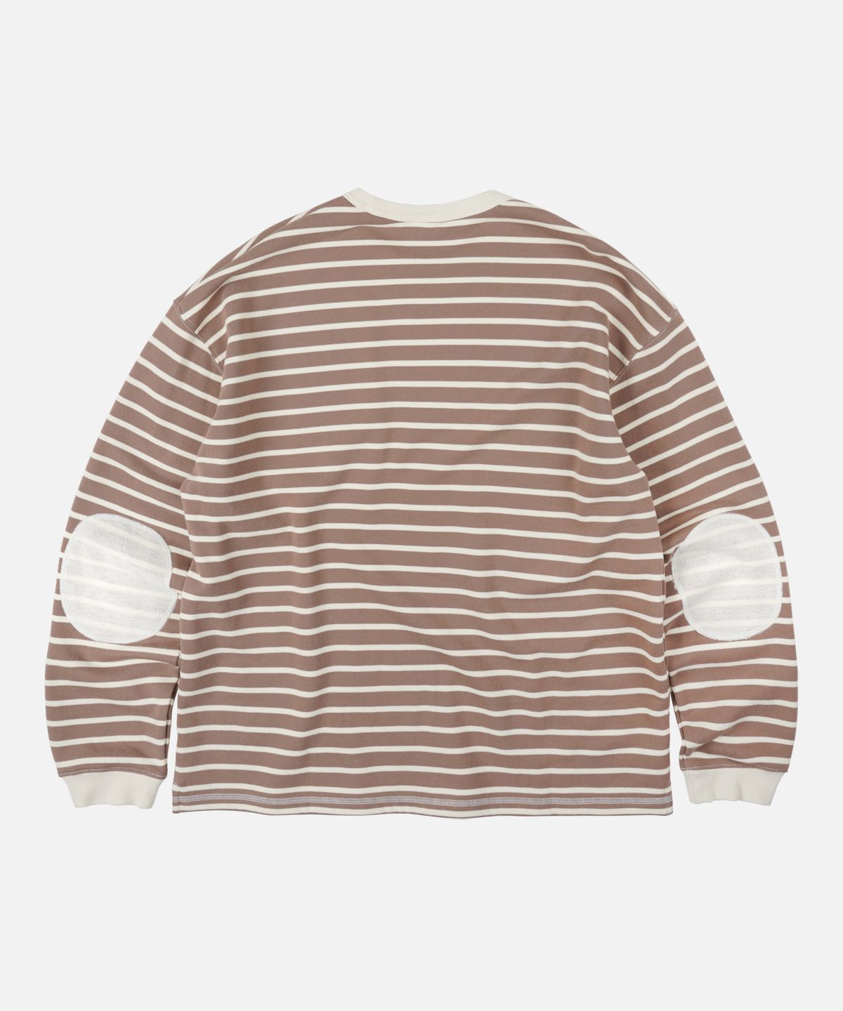 프리즘웍스(FRIZMWORKS) LOOP PATCH STRIPE TEE _ MOCHA