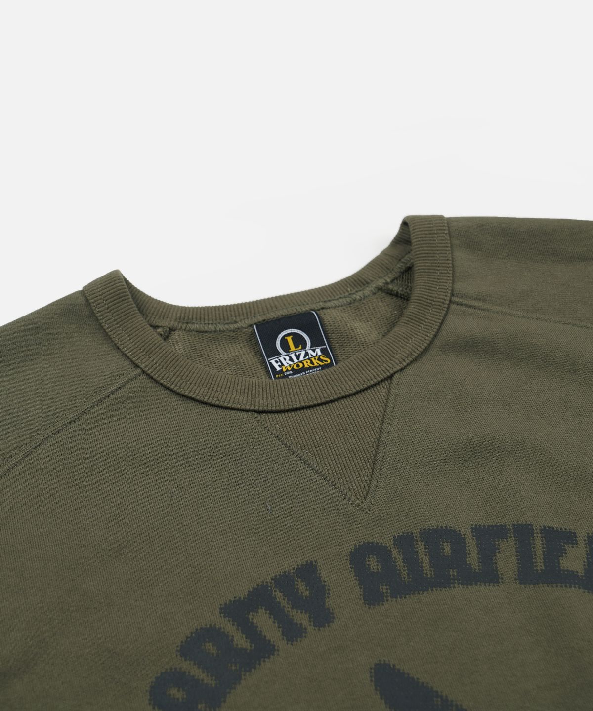 프리즘웍스(FRIZMWORKS) ARMY AIRFIELD SWEATSHIRT _ OLIVE