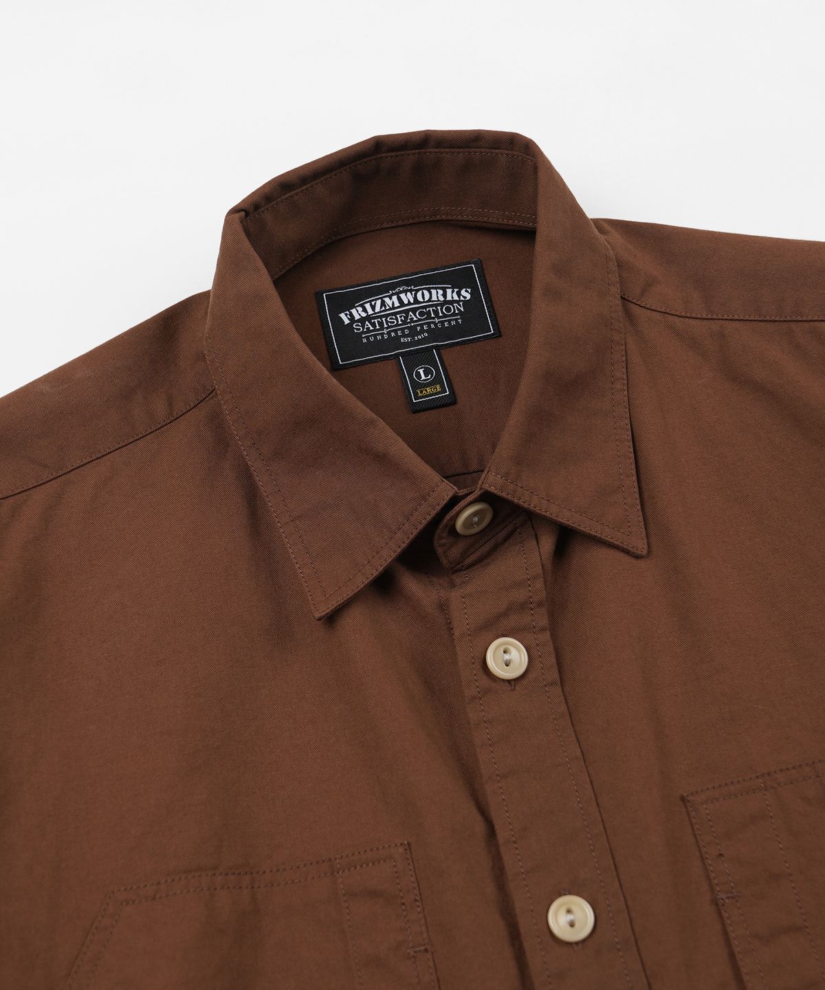 프리즘웍스(FRIZMWORKS) POCKET LOOP SHIRT _ BROWN