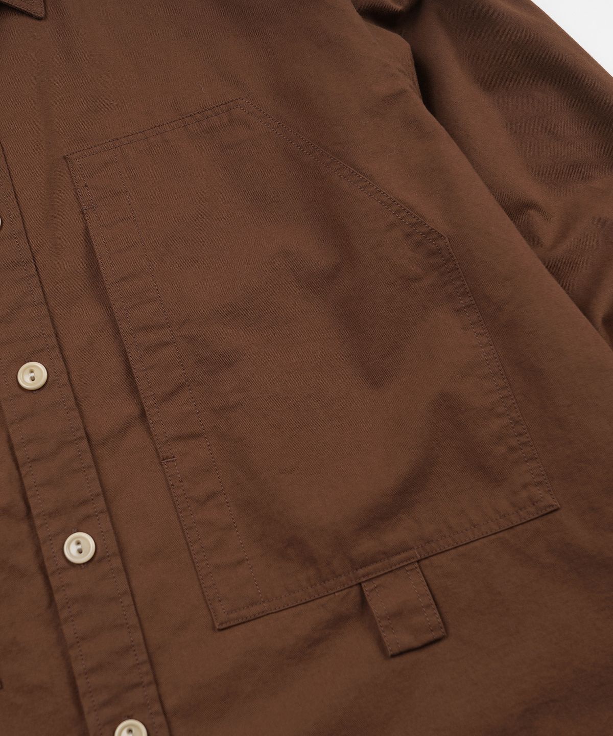 프리즘웍스(FRIZMWORKS) POCKET LOOP SHIRT _ BROWN