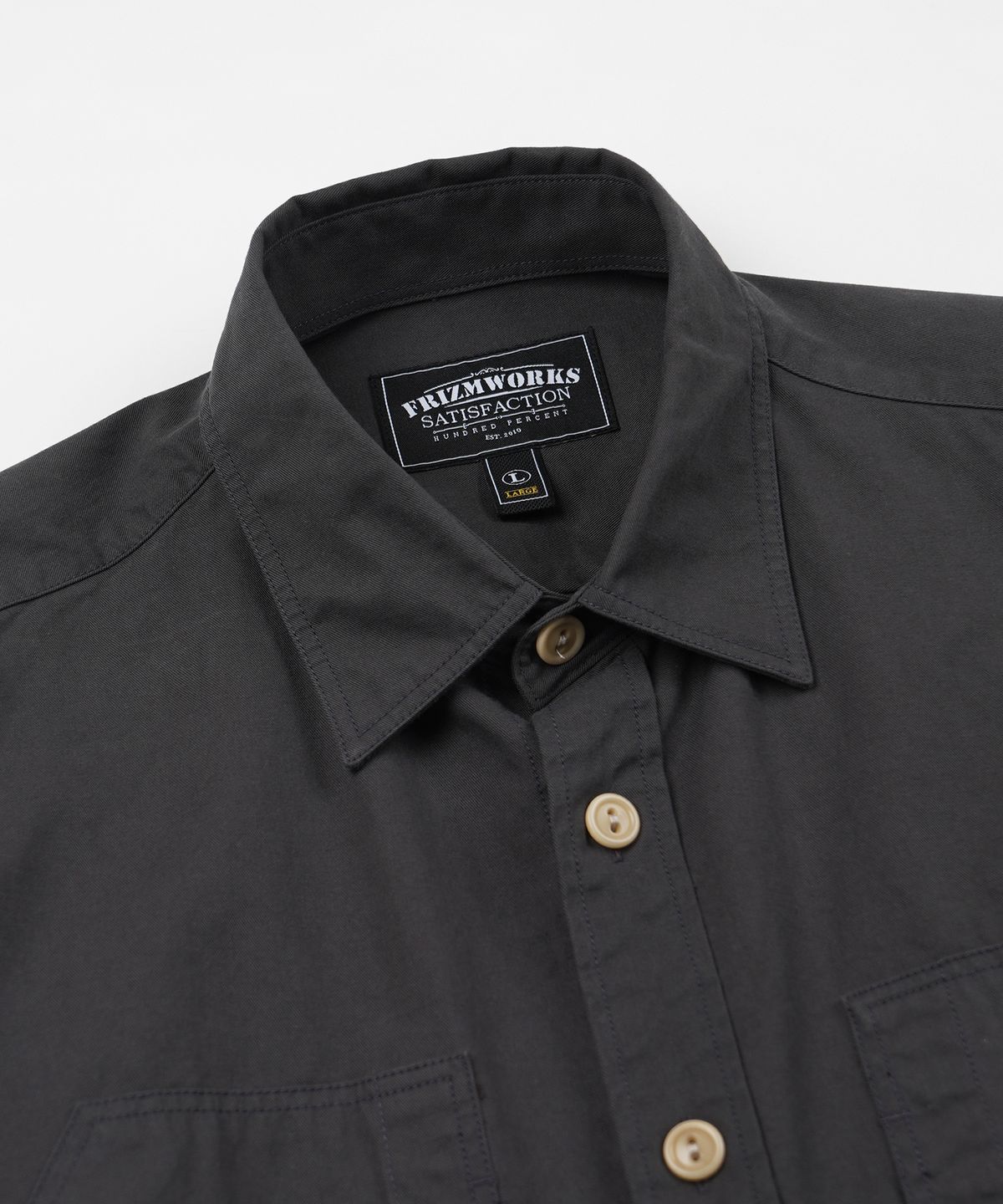 프리즘웍스(FRIZMWORKS) POCKET LOOP SHIRT _ CHARCOAL
