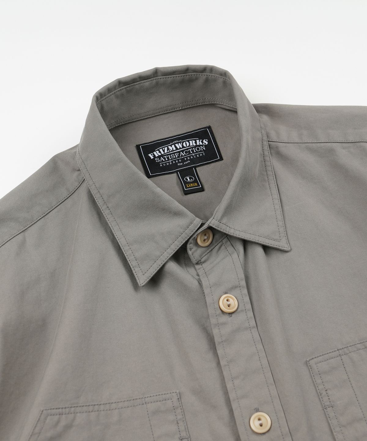 프리즘웍스(FRIZMWORKS) POCKET LOOP SHIRT _ GRAY