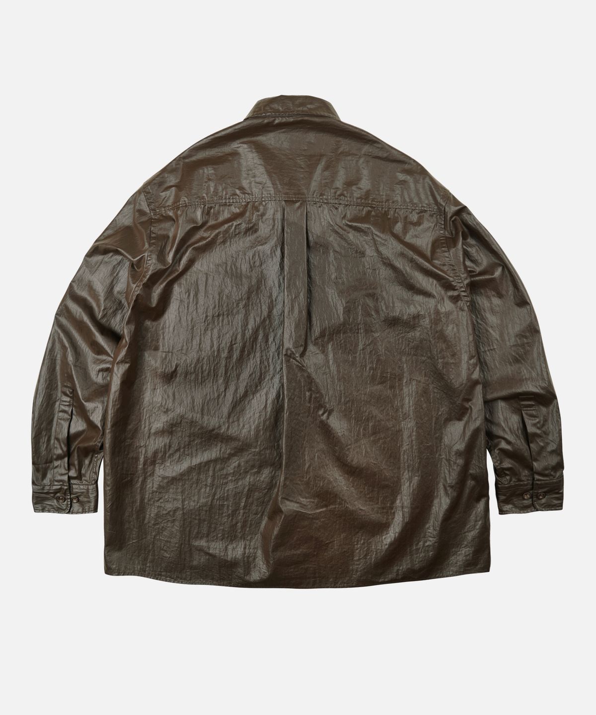 프리즘웍스(FRIZMWORKS) COATED WORK SHIRT JACKET _ BROWN