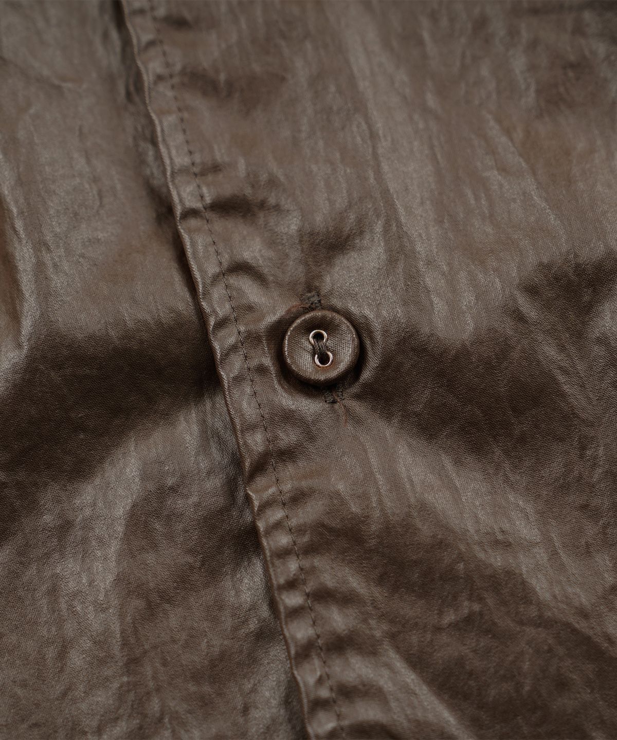 프리즘웍스(FRIZMWORKS) COATED WORK SHIRT JACKET _ BROWN