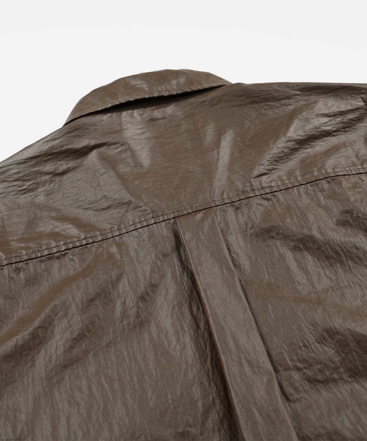 프리즘웍스(FRIZMWORKS) COATED WORK SHIRT JACKET _ BROWN