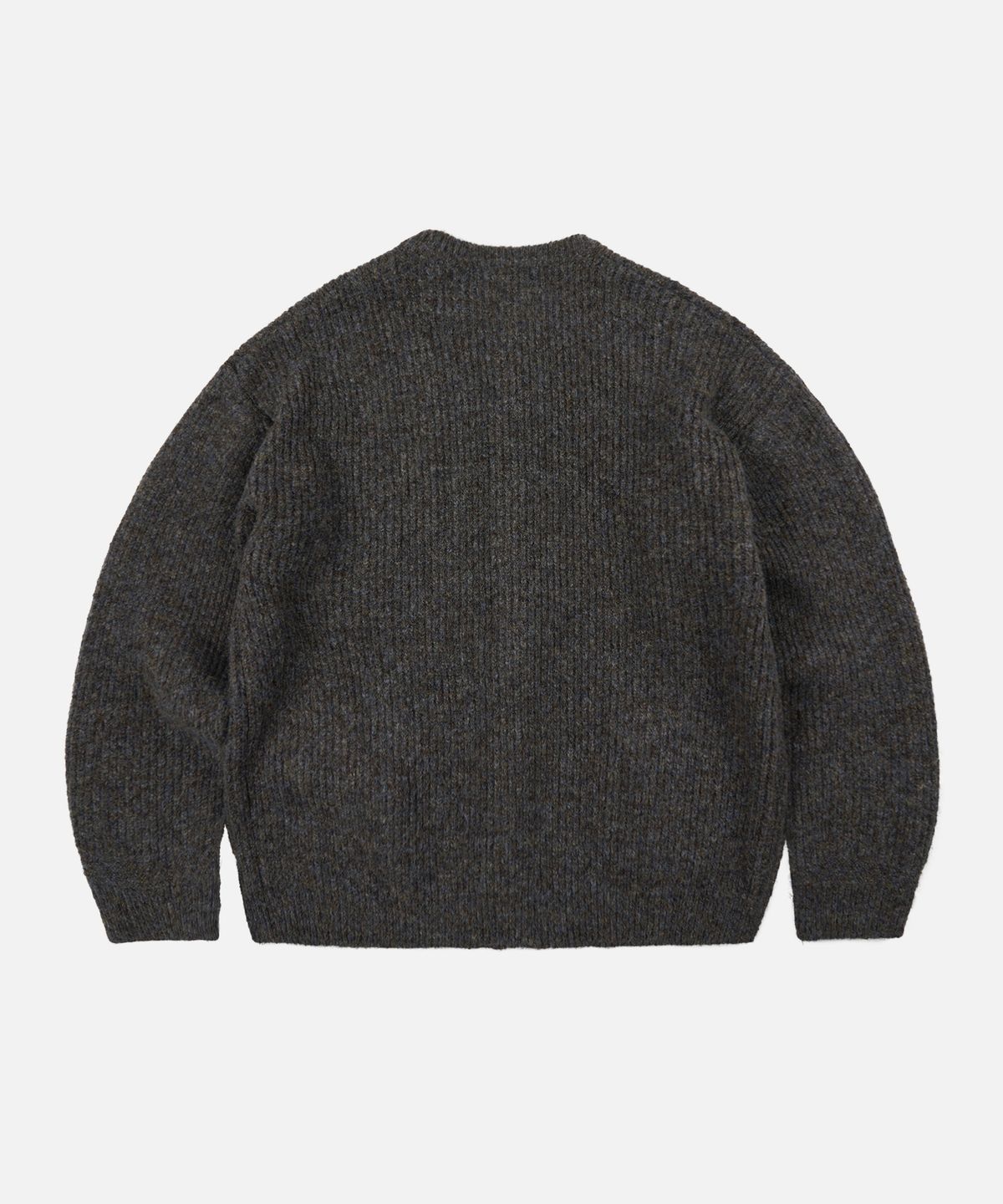 프리즘웍스(FRIZMWORKS) BRUSHED WOOL ROUND CARDIGAN _ BROWN