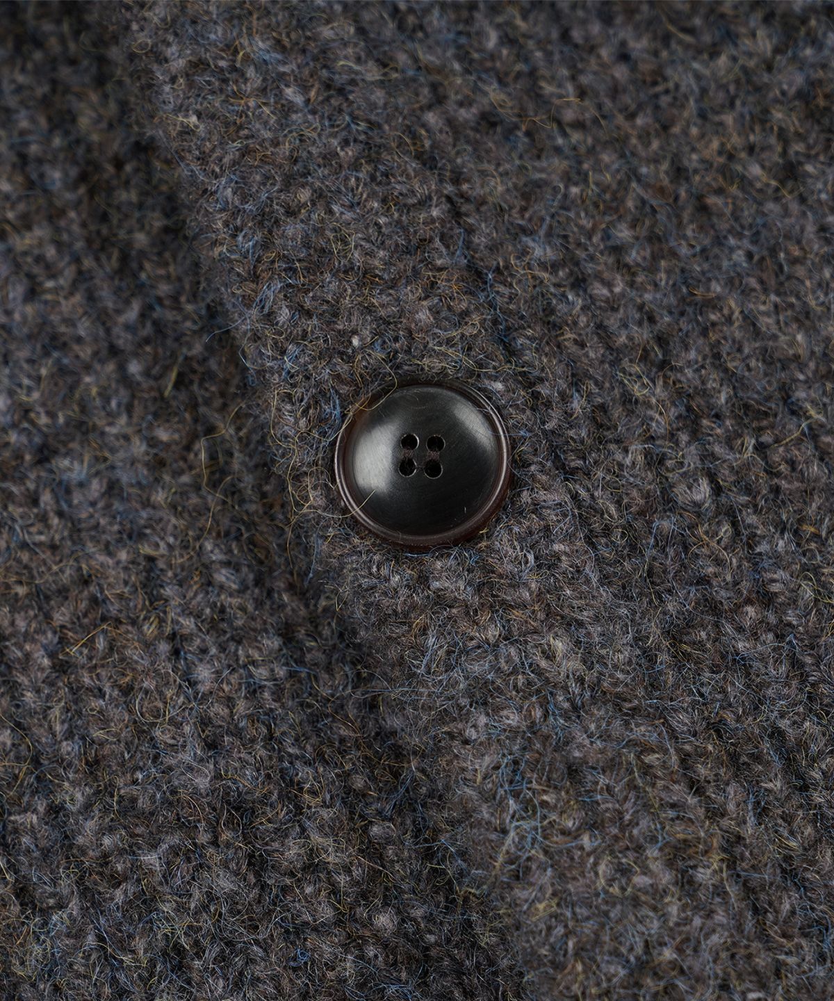 프리즘웍스(FRIZMWORKS) BRUSHED WOOL ROUND CARDIGAN _ BROWN